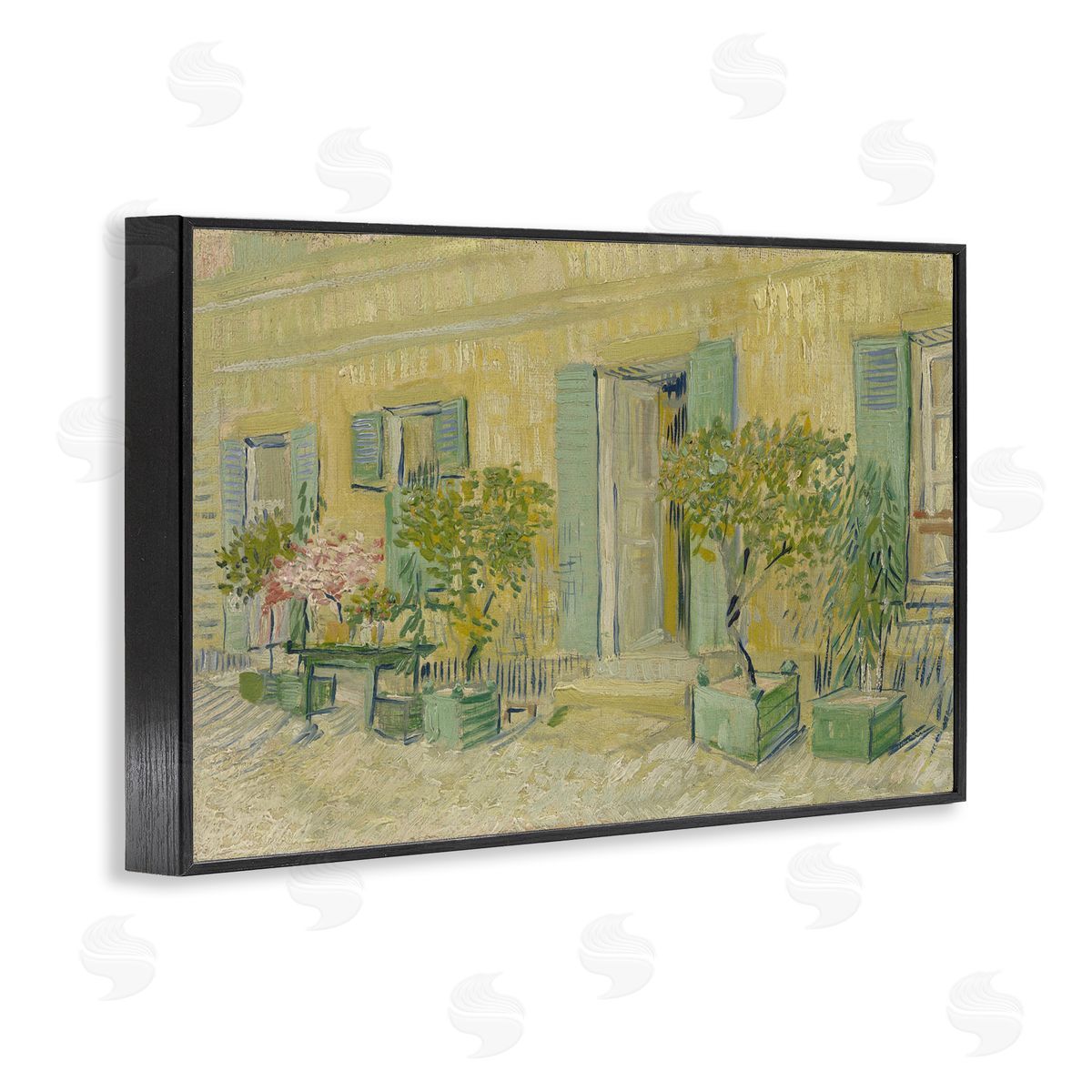 one1000paintings Van Gogh Classic Restaurant Black Framed Giclee Wall Art Print