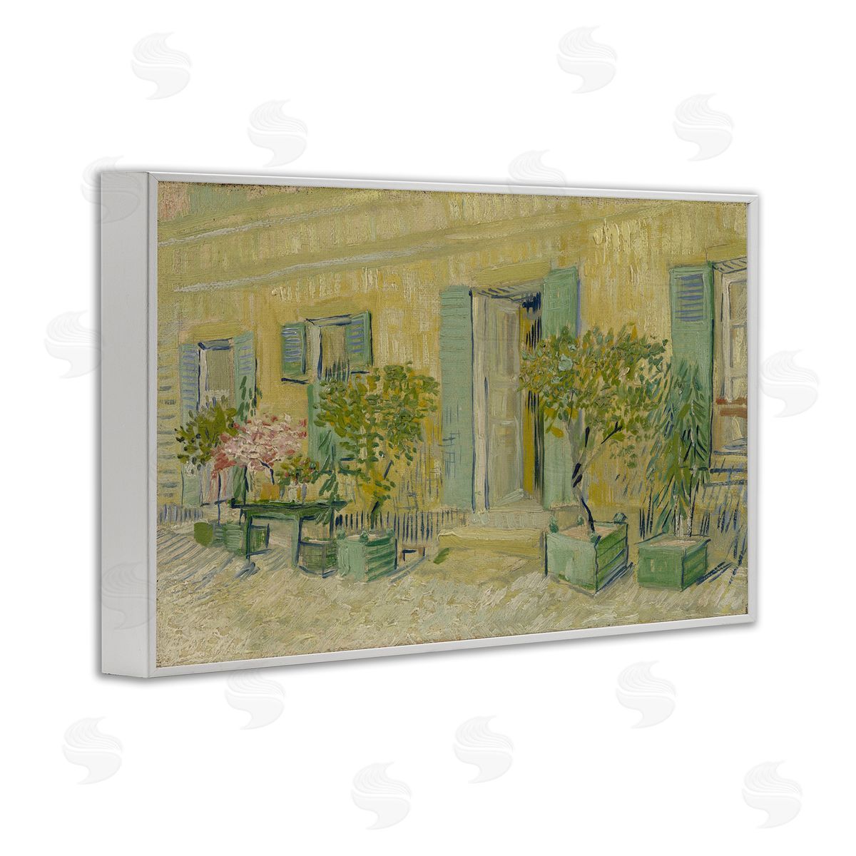 one1000paintings Van Gogh Classic Restaurant White Framed Giclee Wall Art Print