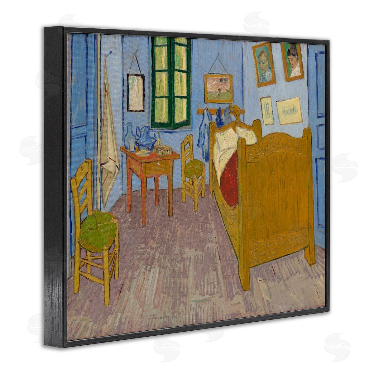 one1000paintings Classical Van Gogh Bedroom Black Framed Giclee Wall Art Print