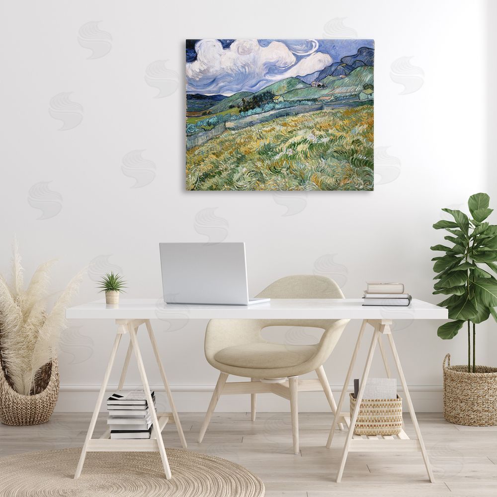 one1000paintings Classic Landscape From Saint Remy Canvas Wall Art Print in Room