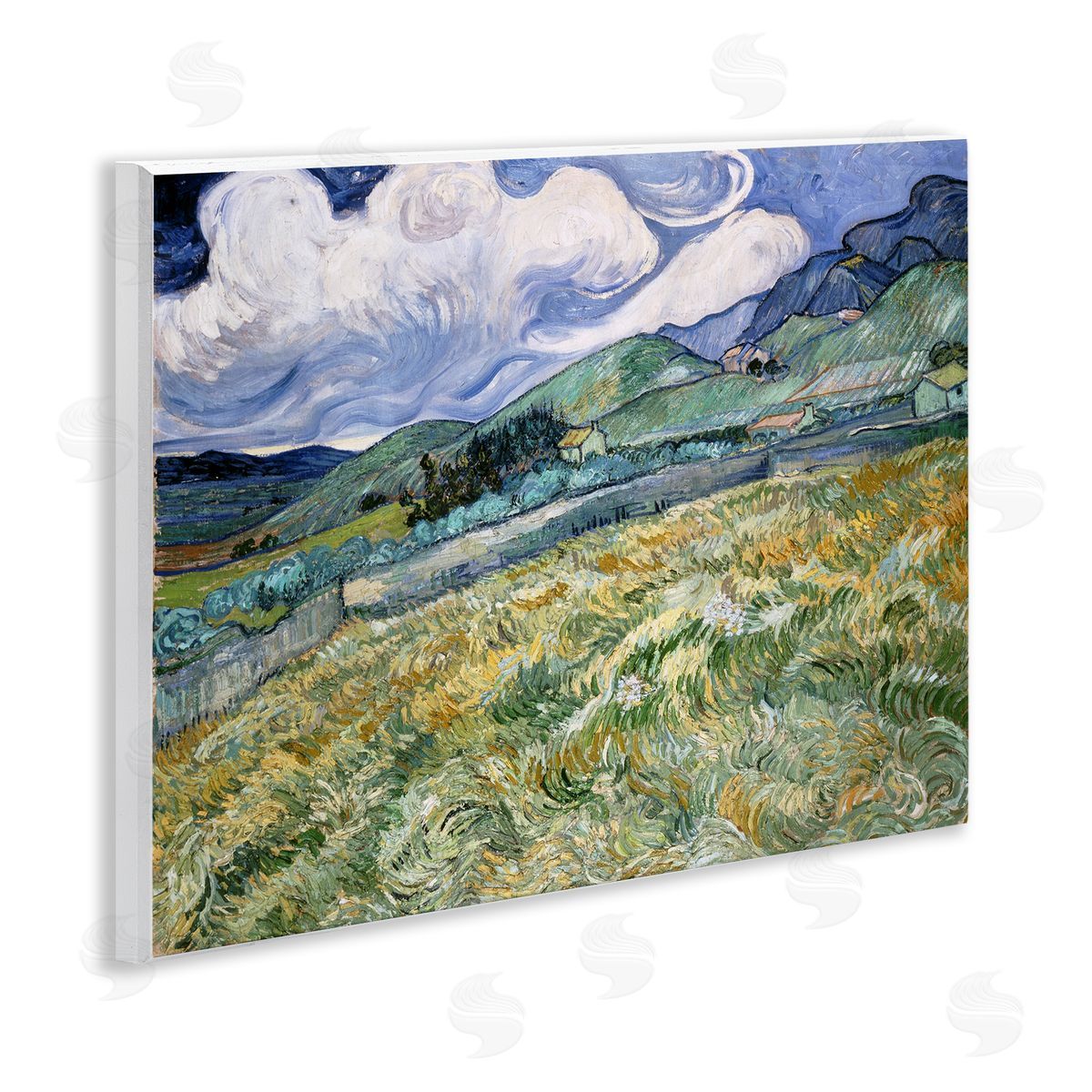 one1000paintings Classic Landscape From Saint Remy Wooden Wall Plaque Art Print