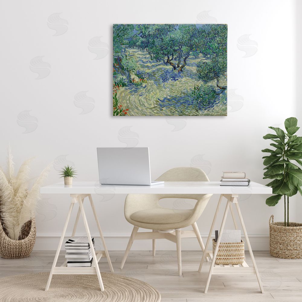 one1000paintings Classic Van Gogh Olive Orchard Canvas Wall Art Print in Room