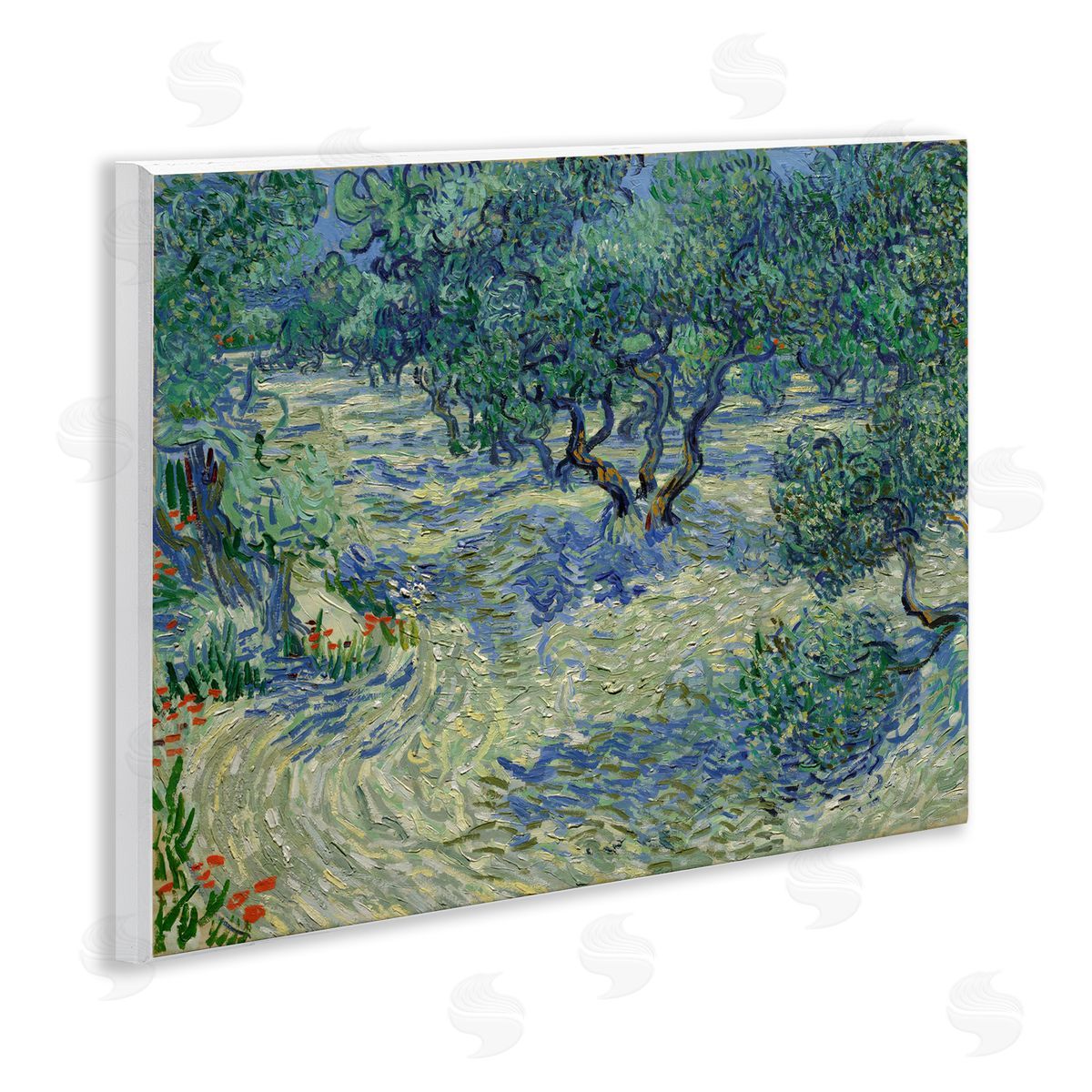one1000paintings Classic Van Gogh Olive Orchard Wooden Wall Plaque Art Print