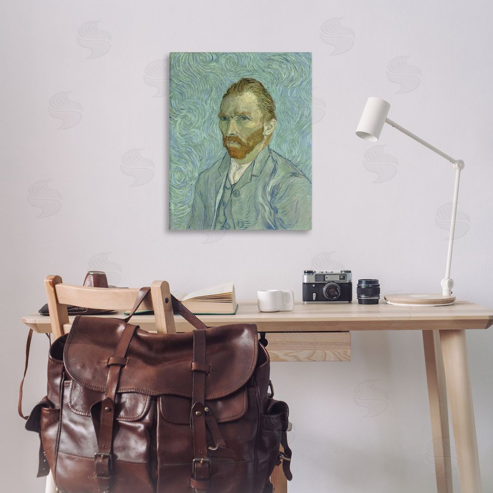 one1000paintings Van Gogh Classic Self Portrait Canvas Wall Art Print in Room
