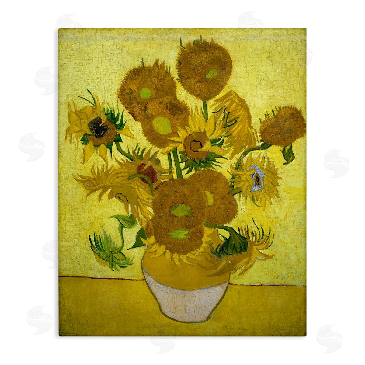 one1000paintings Van Gogh Yellow Sunflowers Canvas Wall Art Print
