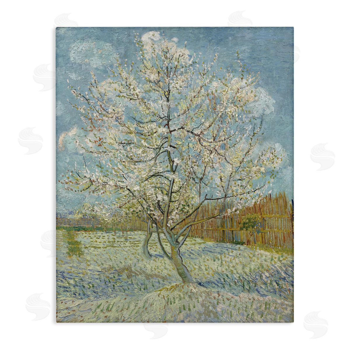 one1000paintings Van Gogh Pink Peach Tree Canvas Wall Art Print