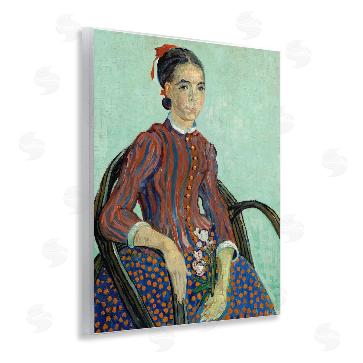 one1000paintings Van Gogh Lady Mousme Wooden Wall Plaque Art Print