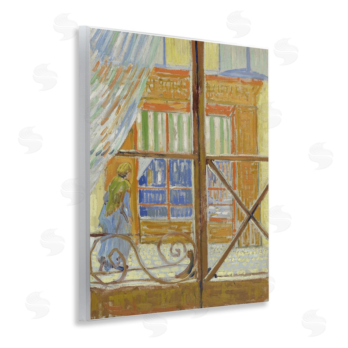 one1000paintings Van Gogh View of Butcher's Shop Wooden Wall Plaque Art Print