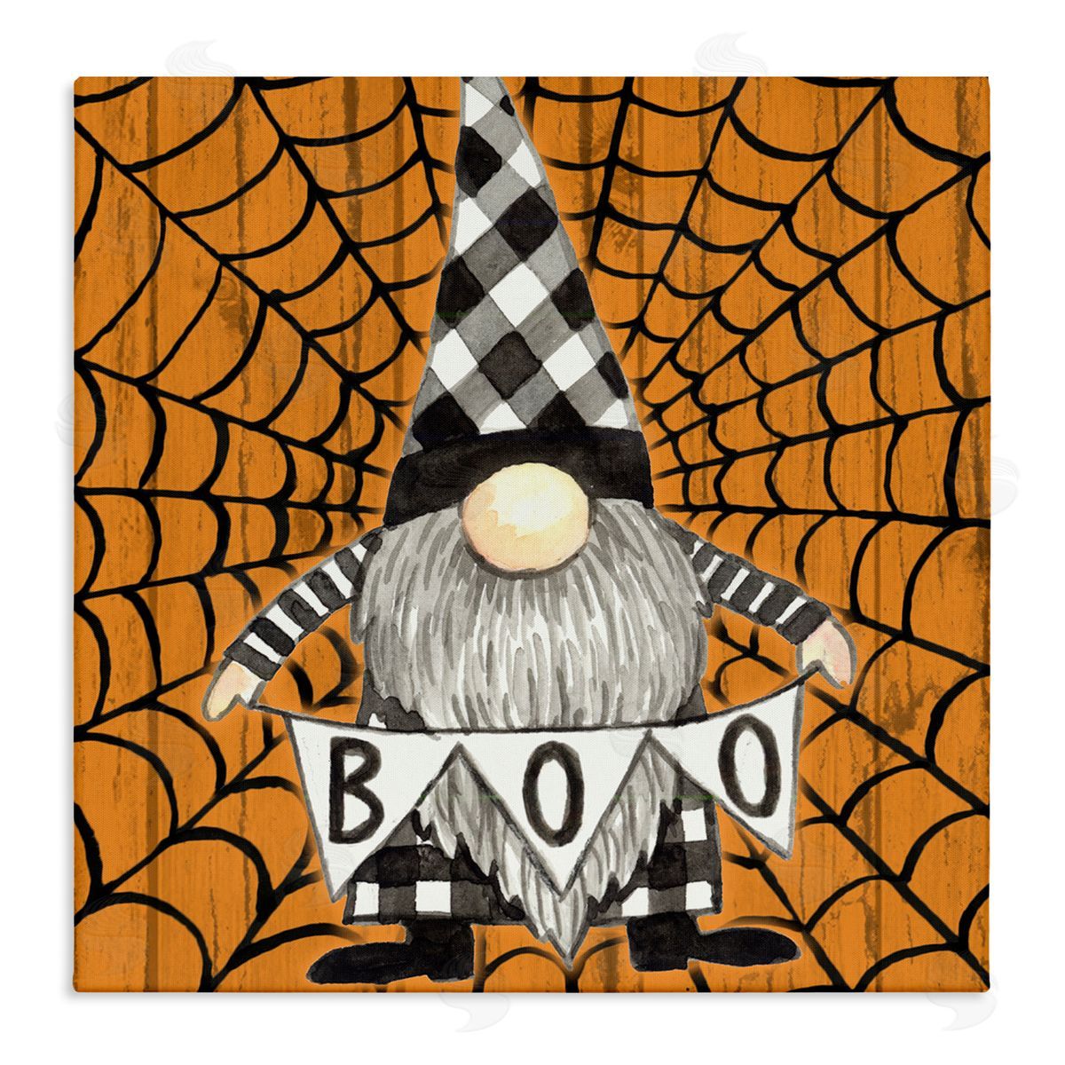 Elena Vladykina Rustic Halloween Gnome Canvas Wall Art Print
