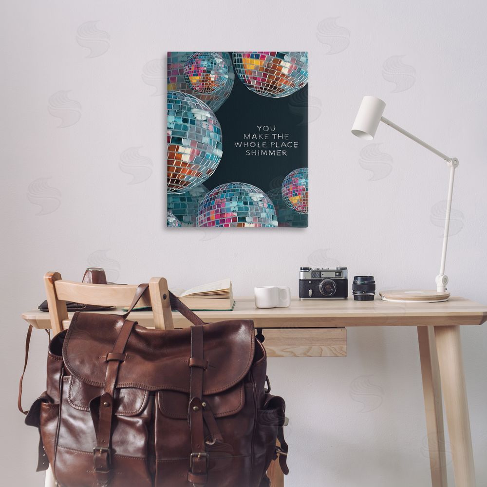 Amelia Noyes You Make it Shimmer Canvas Wall Art Print in Room