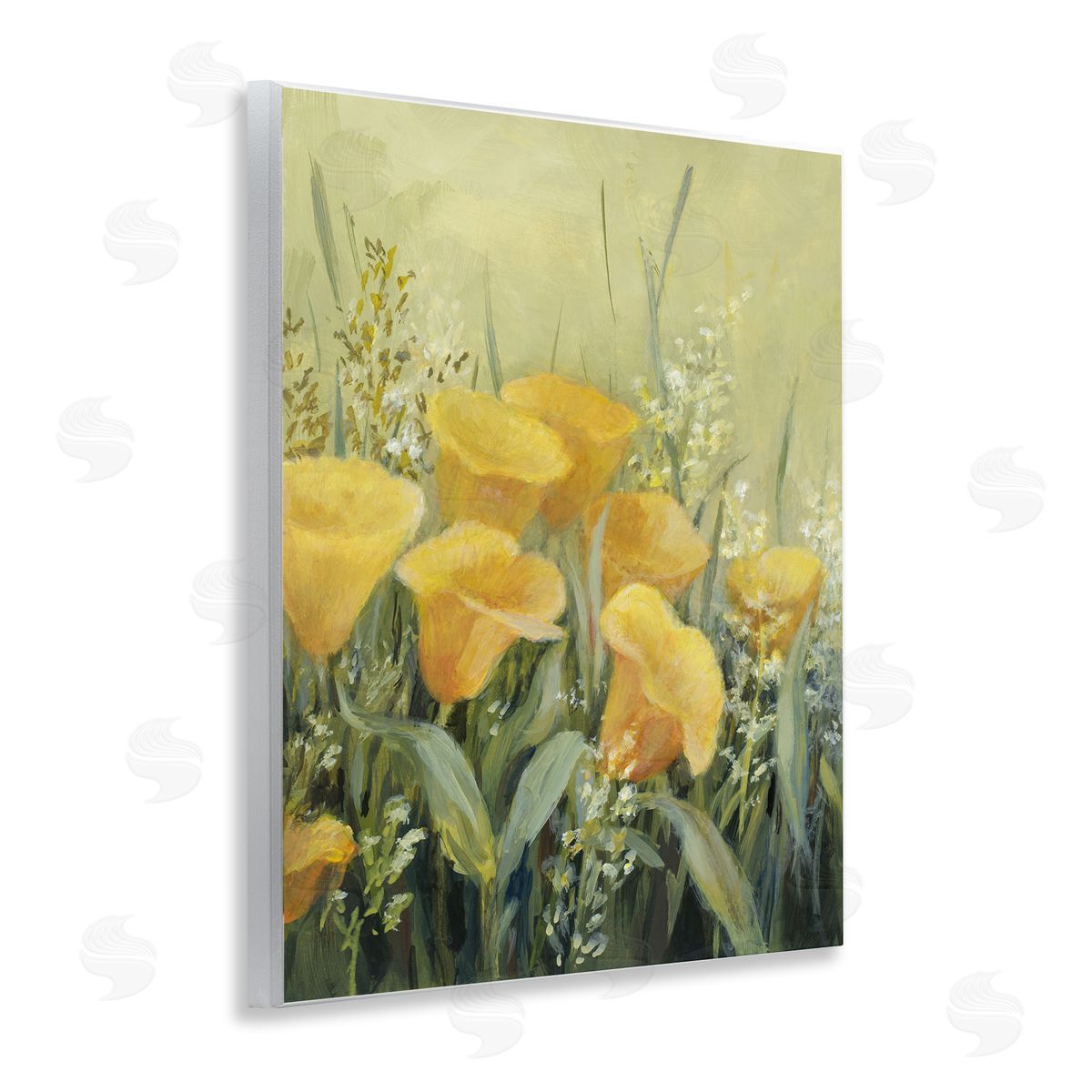 Lanie Loreth Golden Horned Poppies Wooden Wall Plaque Art Print