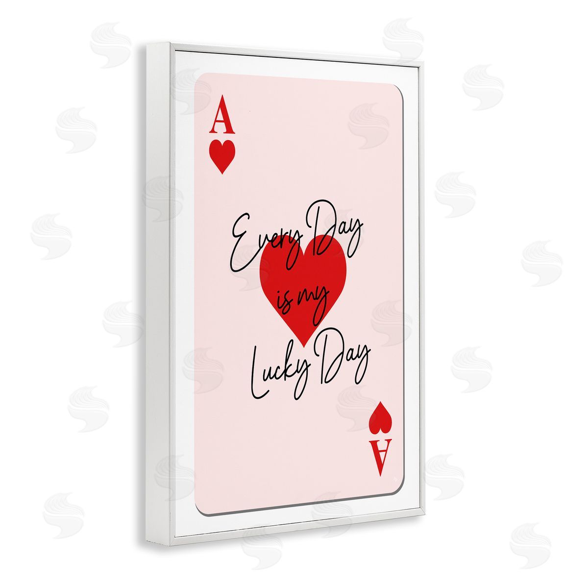 Martina Pavlova Lucky Day Card Design White Framed Giclee Wall Art Print