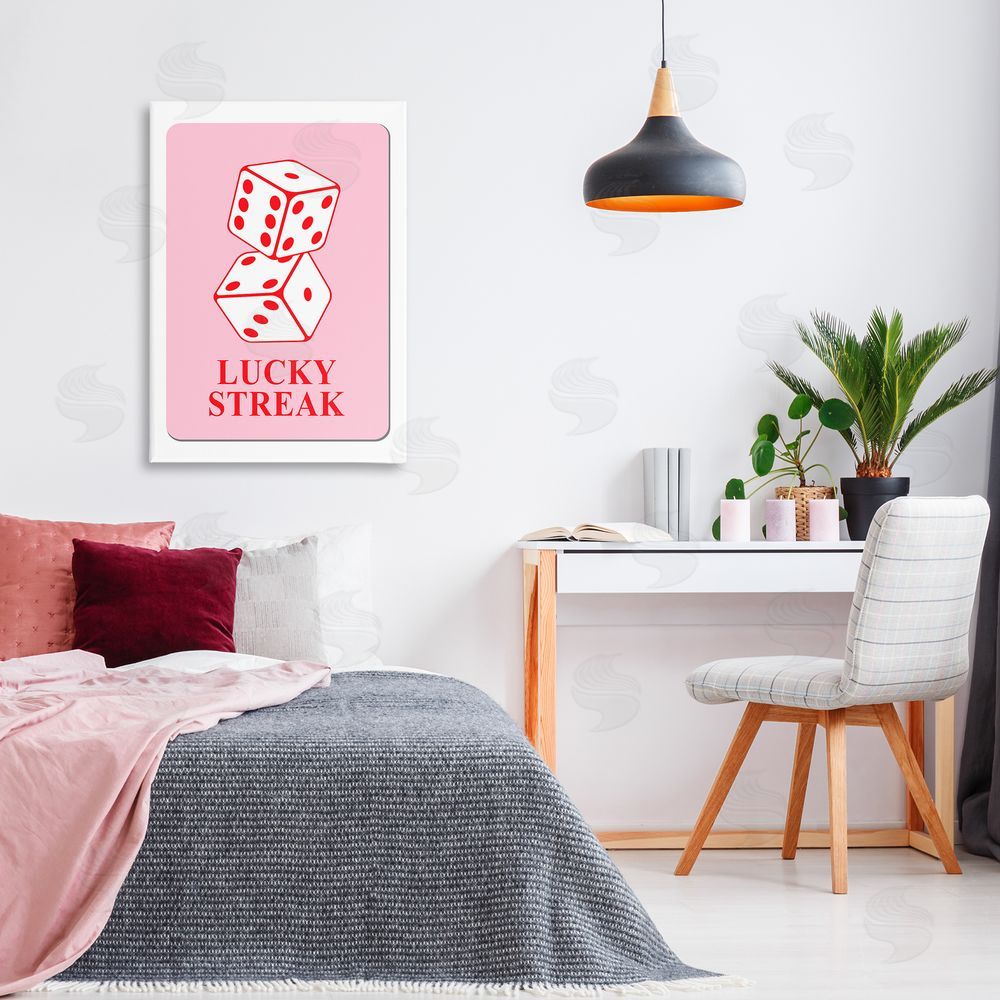 Martina Pavlova Lucky Streak Dice Canvas Wall Art Print in Room