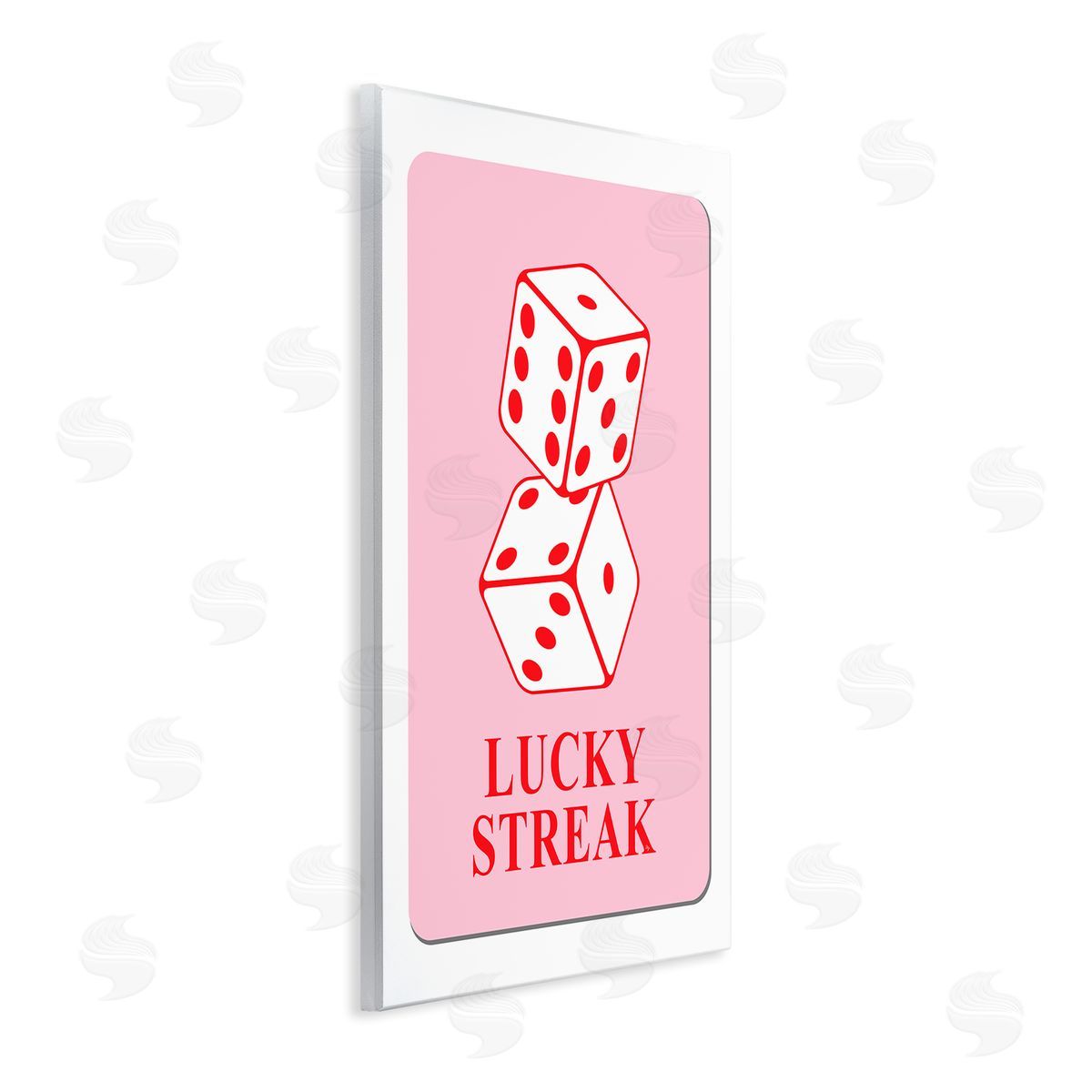 Martina Pavlova Lucky Streak Dice Wooden Wall Plaque Art Print
