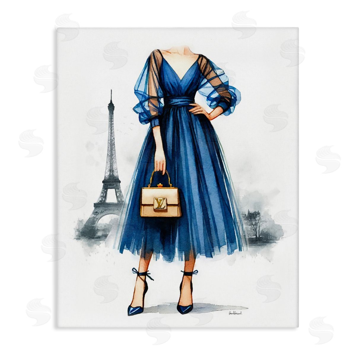 Amanda Greenwood Parisian Fashion Woman Canvas Wall Art Print