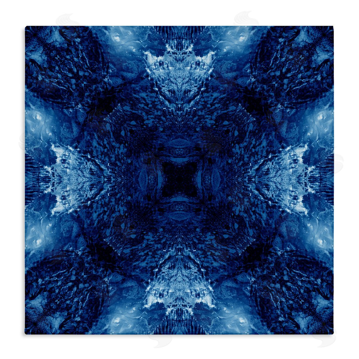 El Perkin Symmetrical Tie Dye Pattern Canvas Wall Art Print