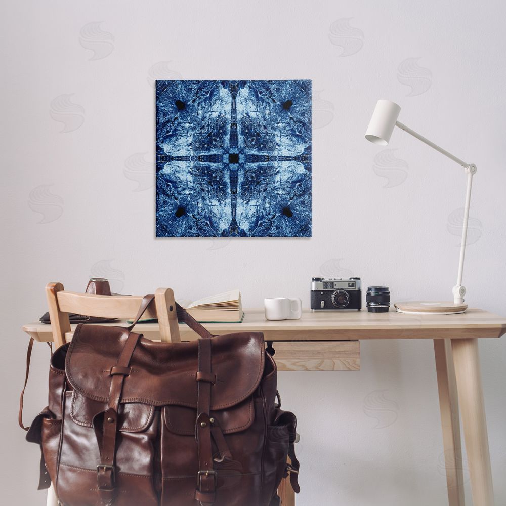 El Perkin Modern Mosaic Pattern Canvas Wall Art Print in Room