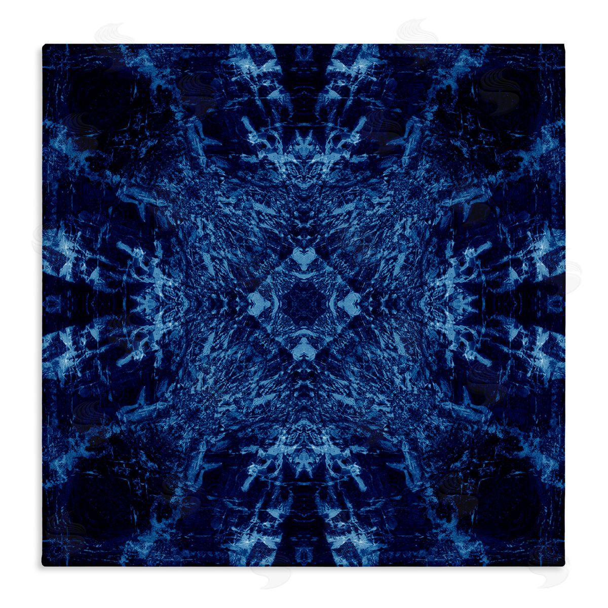 El Perkin Dark Tie Dye Style Canvas Wall Art Print