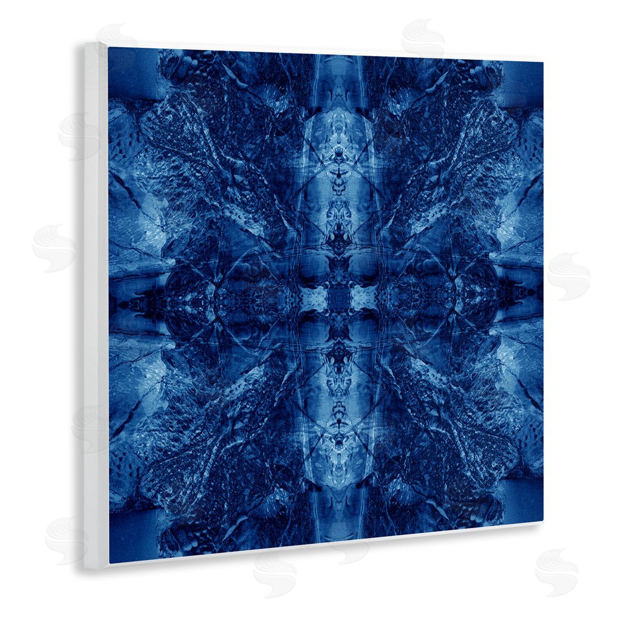 El Perkin Balanced Tie Dye Pattern Wooden Wall Plaque Art Print