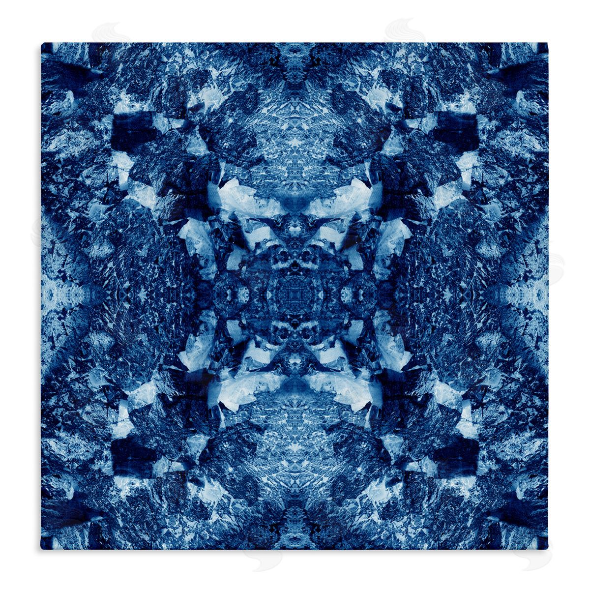 El Perkin Mosaic Tie Dye Pattern Canvas Wall Art Print