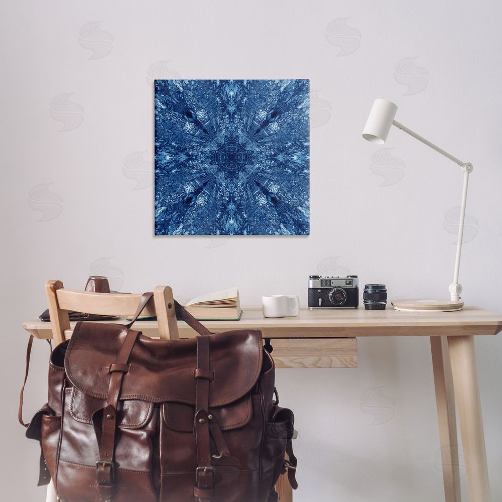 El Perkin Centric Symmetry Pattern Canvas Wall Art Print in Room