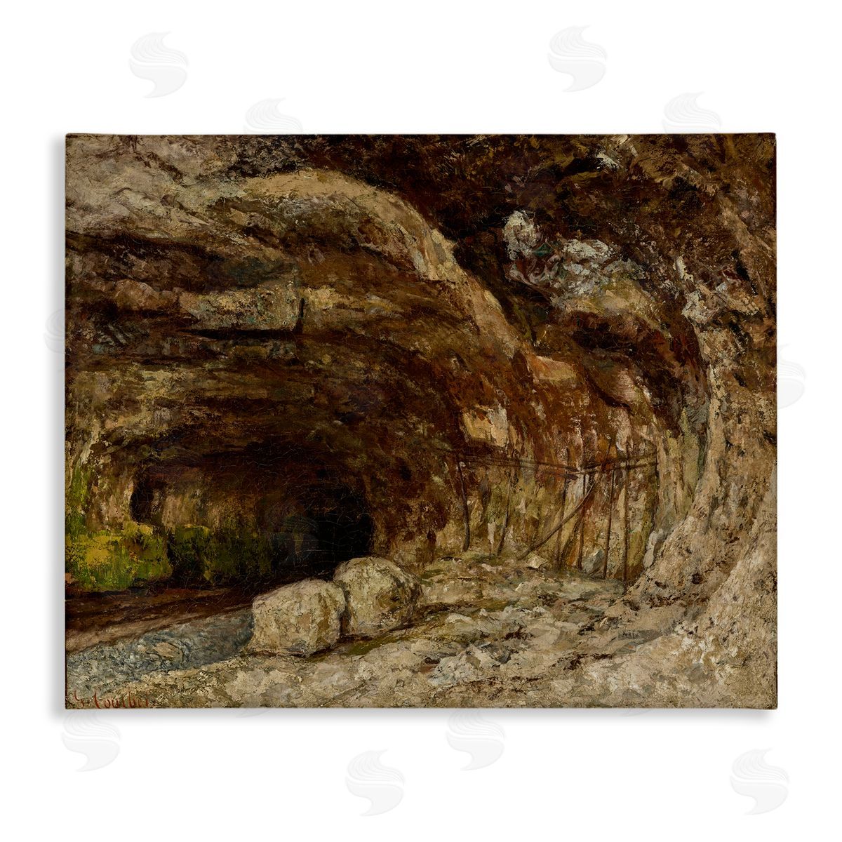 one1000paintings Classical Grotto of Sarrazine Canvas Wall Art Print