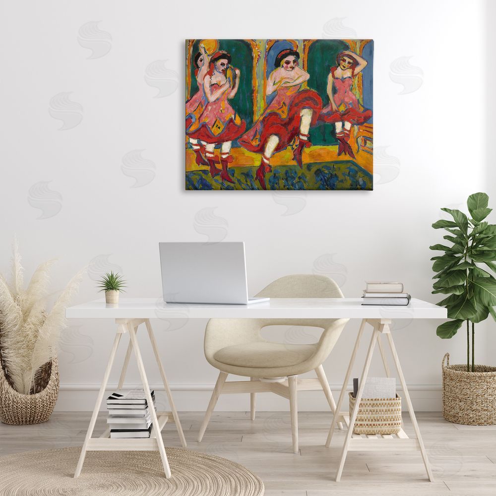 one1000paintings Classic Czardas Dancers Canvas Wall Art Print in Room