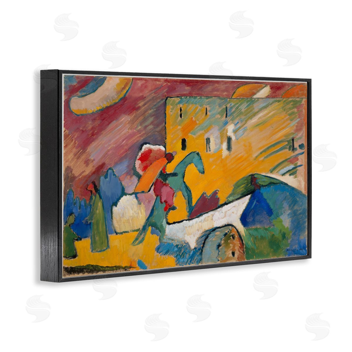 one1000paintings Kandinsky Improvisation Classic Black Framed Giclee Wall Art Print