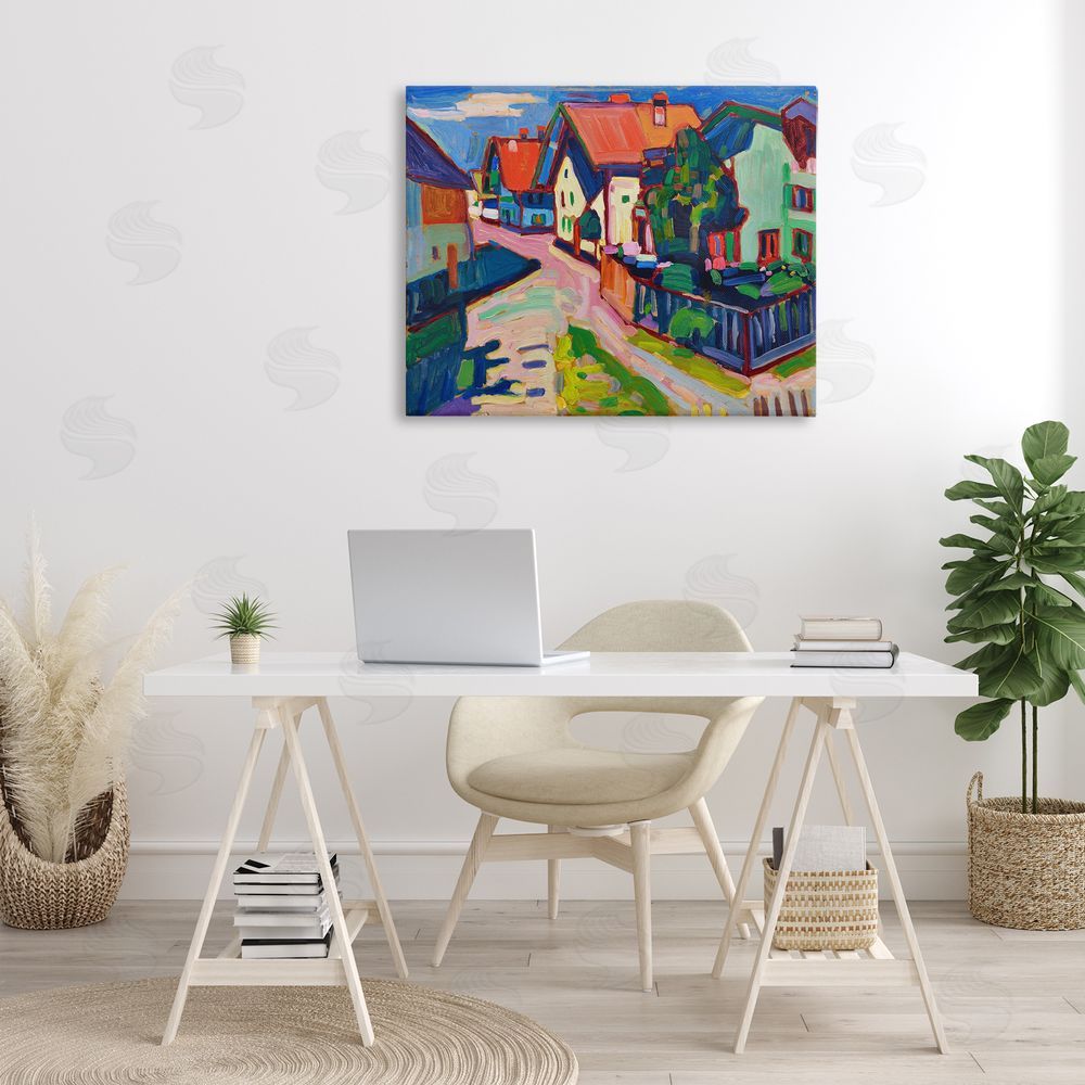 one1000paintings Kandinsky Murnau Landscape Canvas Wall Art Print in Room