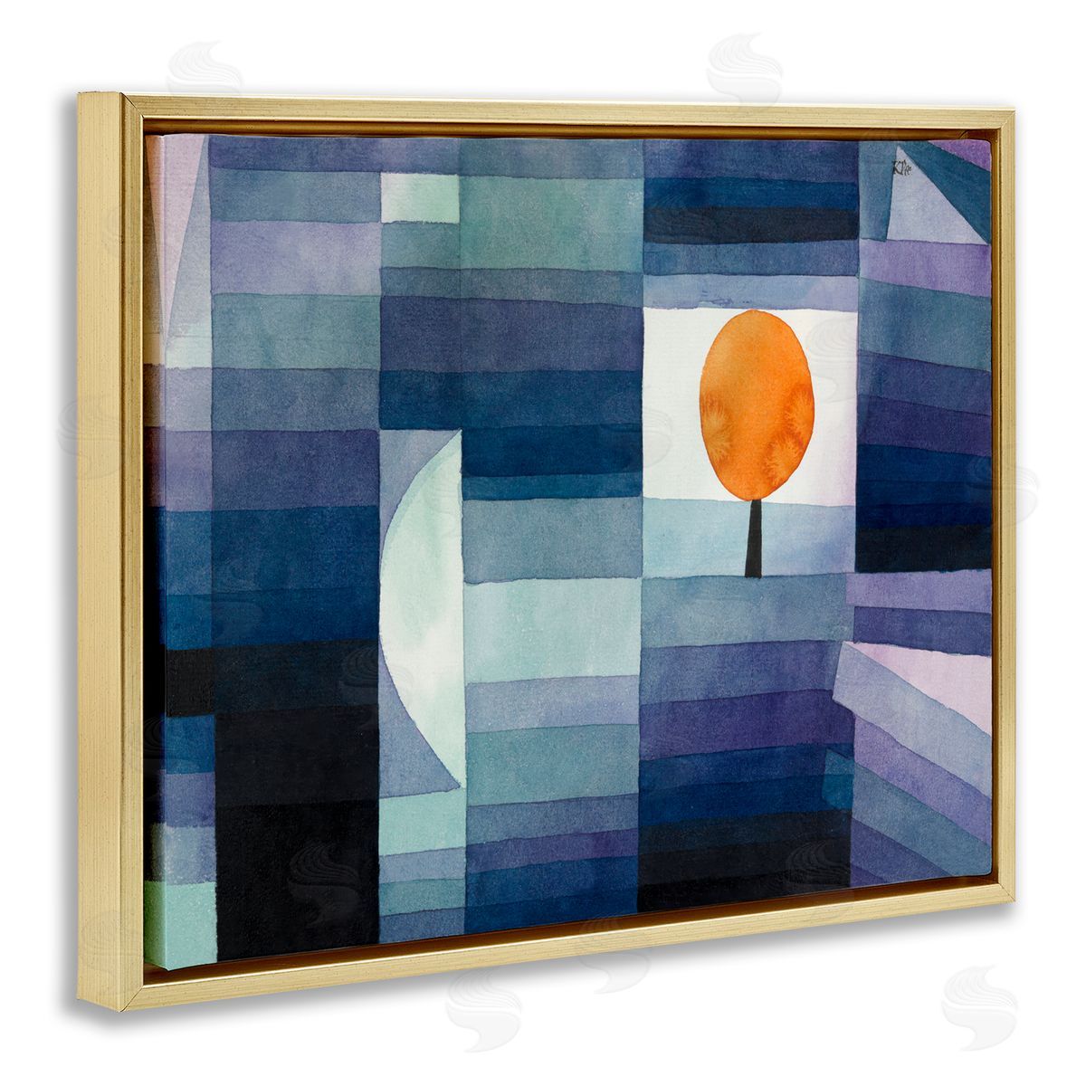 one1000paintings Harbinger Of Autumn Classic Gold Floating Frame Canvas Wall Art Print