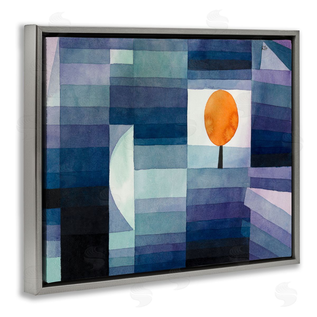 one1000paintings Harbinger Of Autumn Classic Gray Floating Frame Canvas Wall Art Print