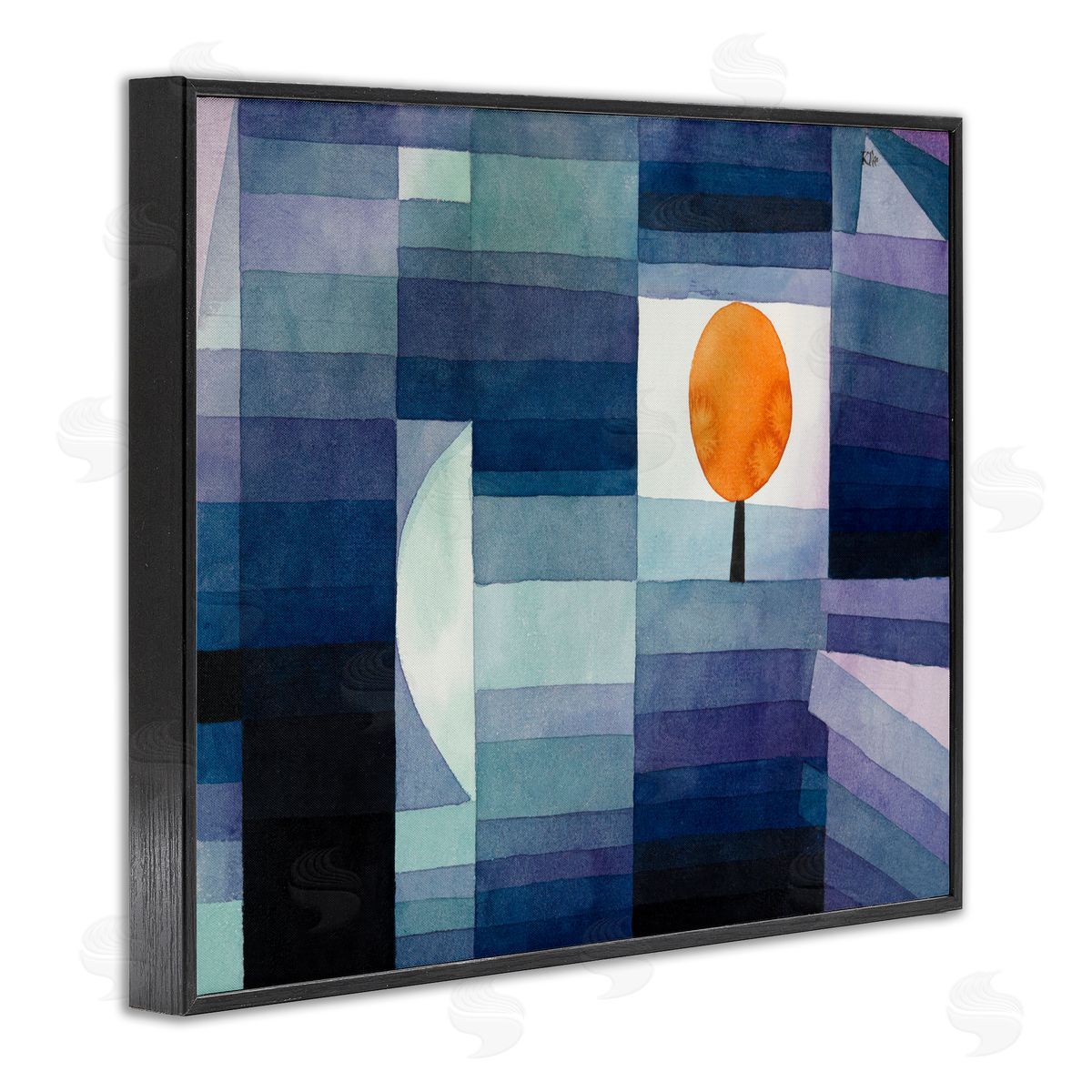 one1000paintings Harbinger Of Autumn Classic Black Framed Giclee Wall Art Print