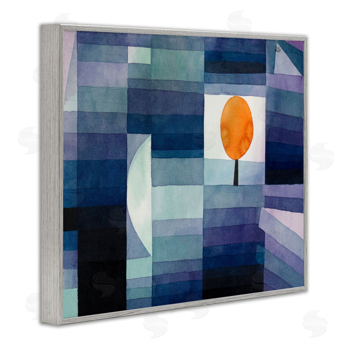 one1000paintings Harbinger Of Autumn Classic Gray Framed Giclee Wall Art Print