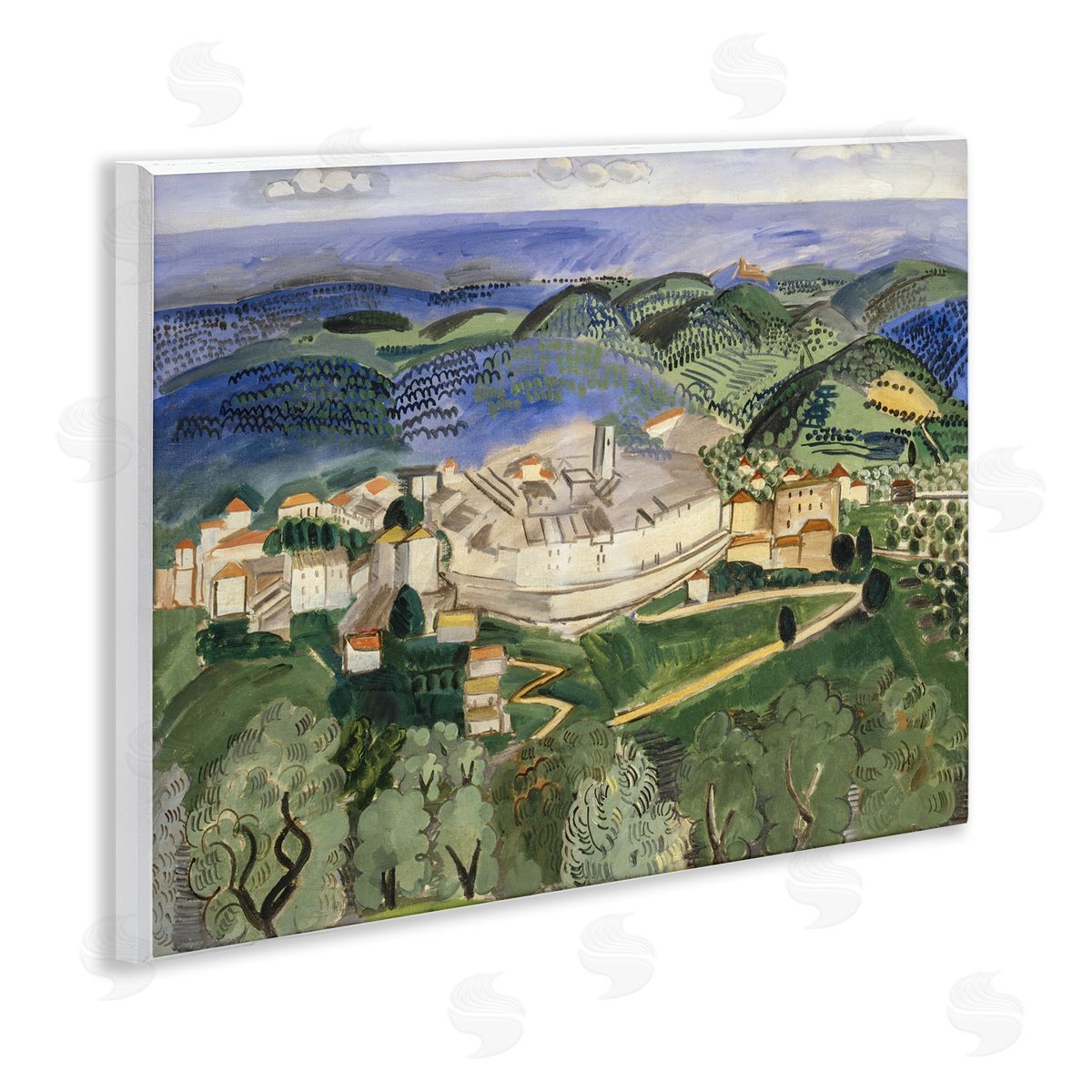 one1000paintings Classic Raoul Dufy Landscape Wooden Wall Plaque Art Print