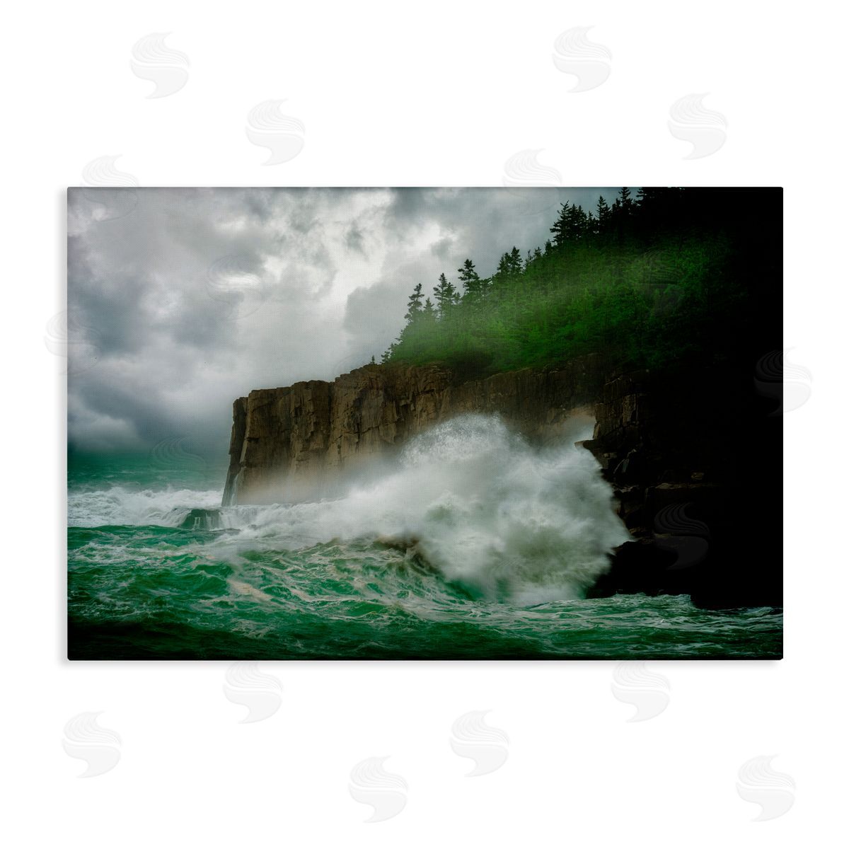 Rick Berk Rushing Water Crashing Canvas Wall Art Print