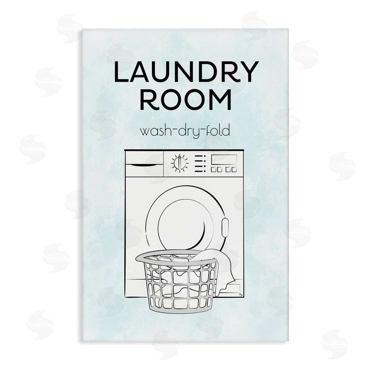 Martina Pavlova Minimal Laundry Wash Dry Fold Canvas Wall Art Print