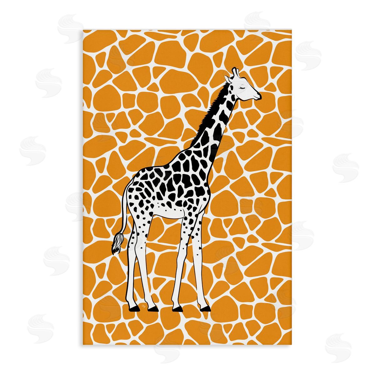 Martina Pavlova Giraffe Spots Pattern Canvas Wall Art Print