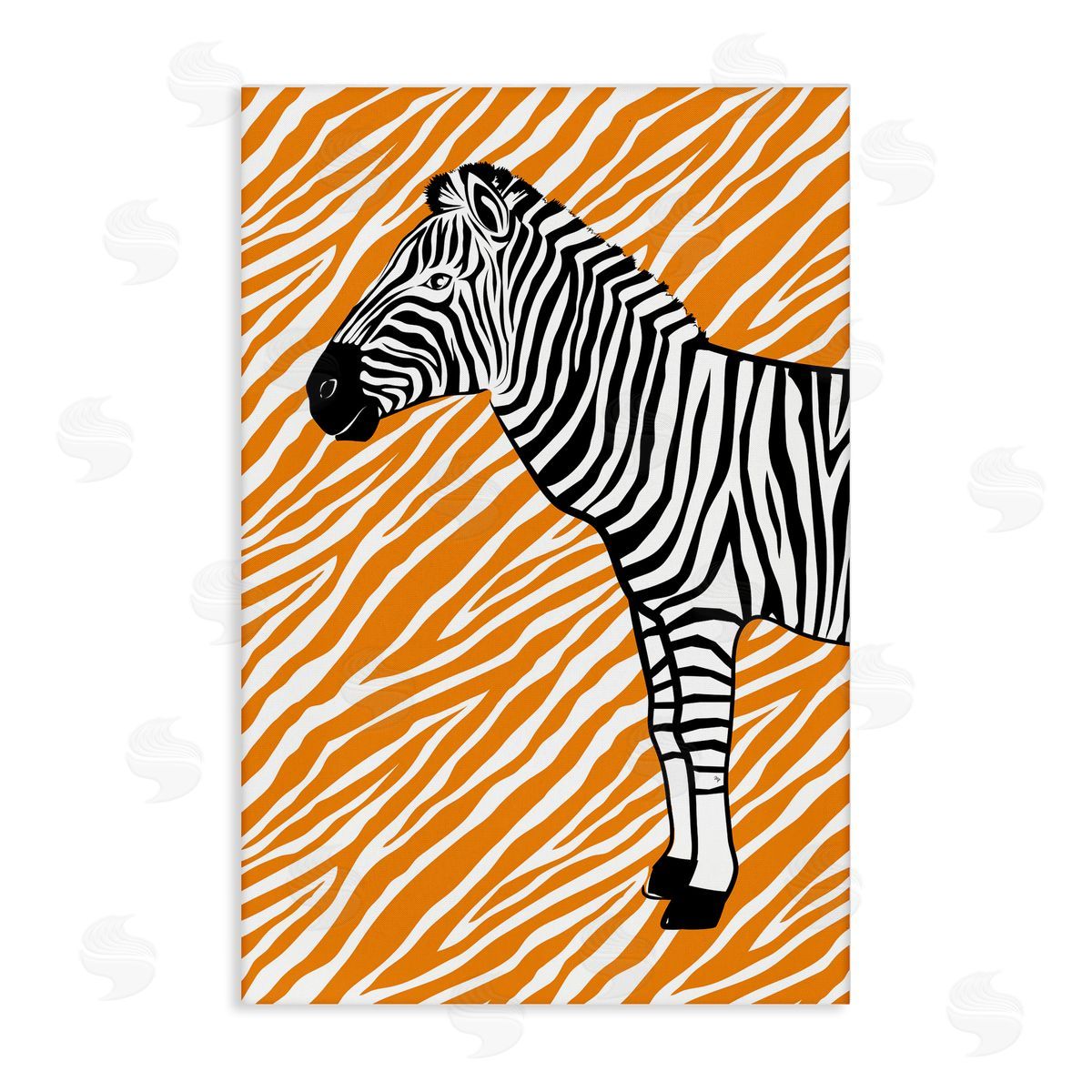 Martina Pavlova Zebra Stripes Pattern Canvas Wall Art Print