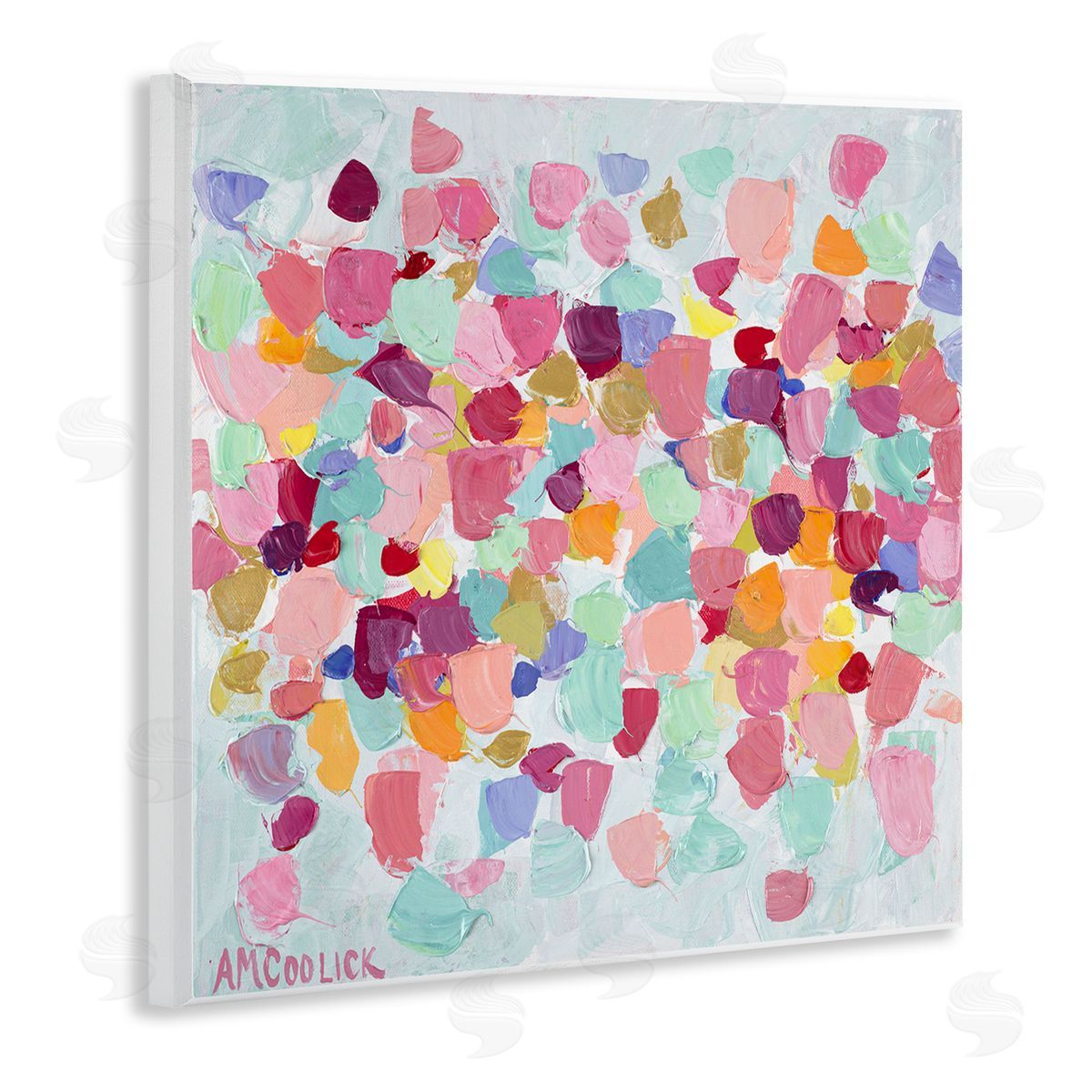 Ann Marie Coolick Pastel Hue Splotches Wooden Wall Plaque Art Print