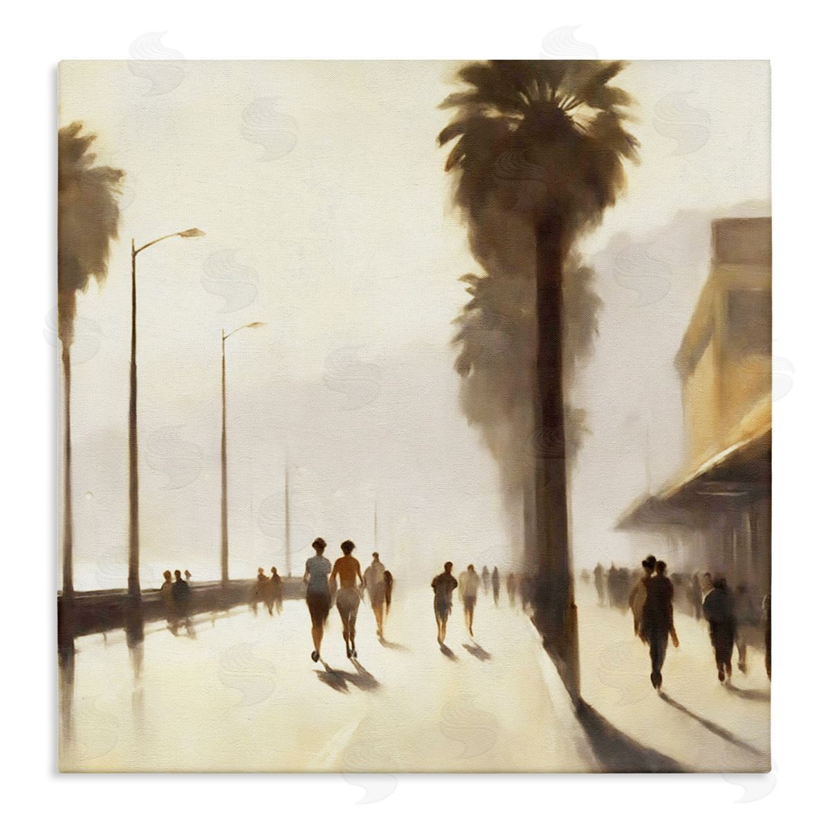 Noah Bay Sunset Runners Tropical Canvas Wall Art Print