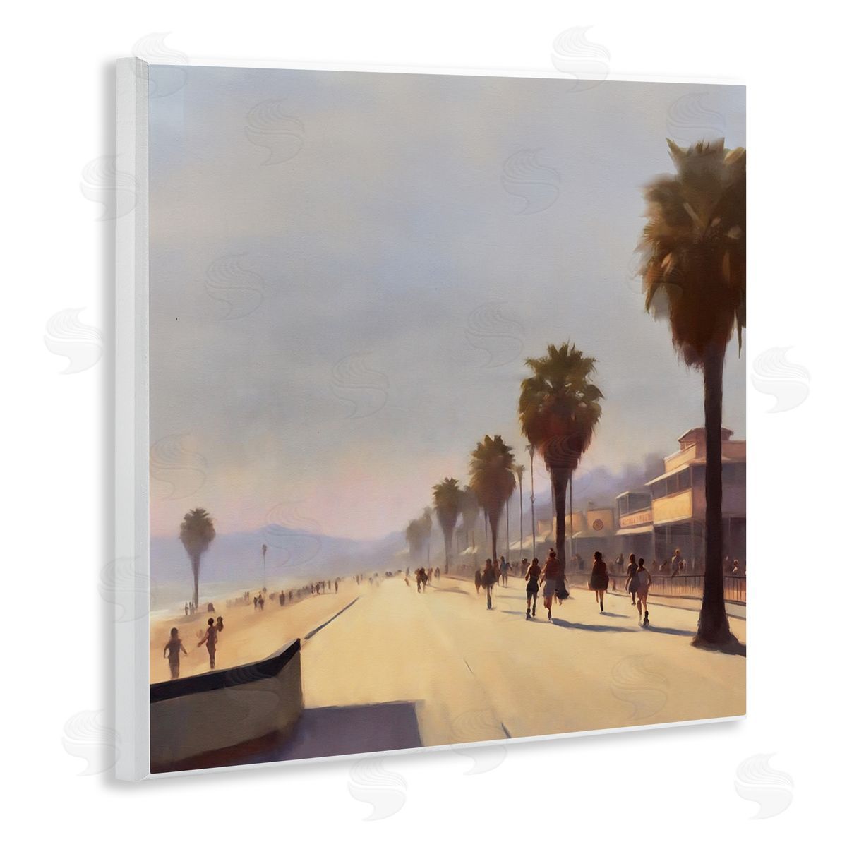 Noah Bay Palm Tree Boulevard Wooden Wall Plaque Art Print