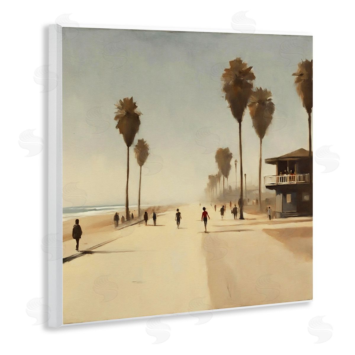 Noah Bay Tropical Beachside Track Wooden Wall Plaque Art Print