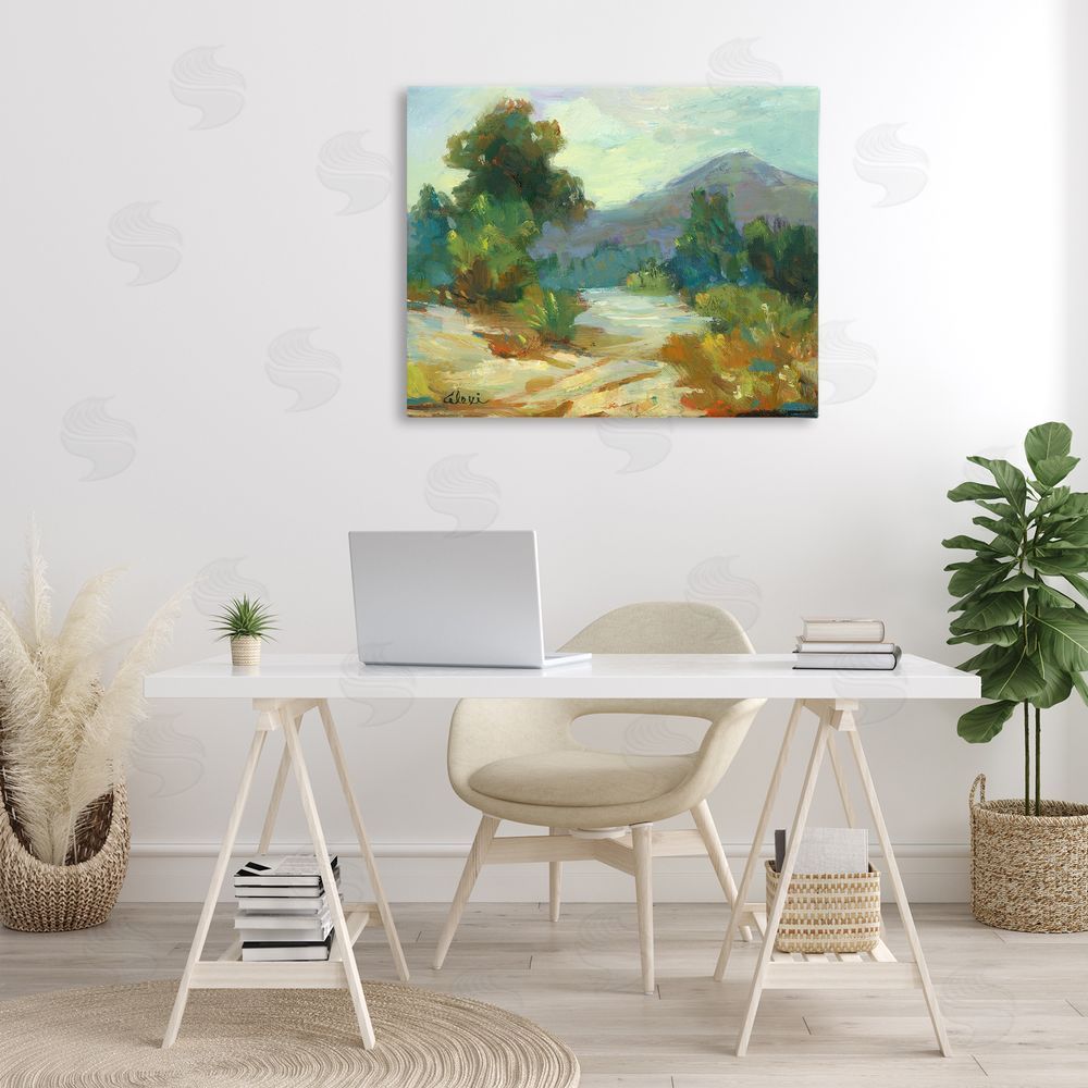 Alexi Fine Fall Time Mountain View Canvas Wall Art Print in Room