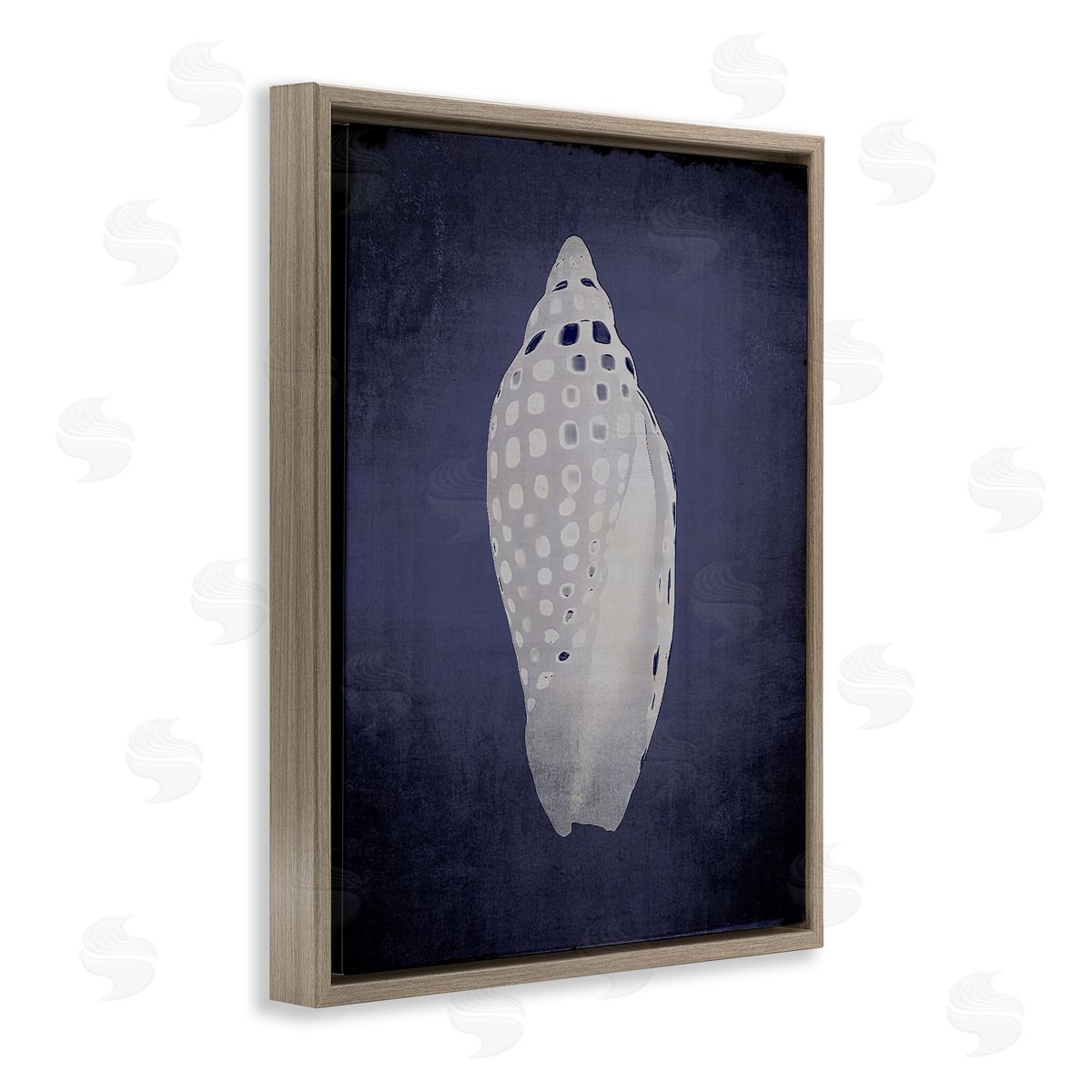 Junonia on Indigo Brown Floating Frame Canvas Wall Art, Home Decor by Graffi*tee Studios