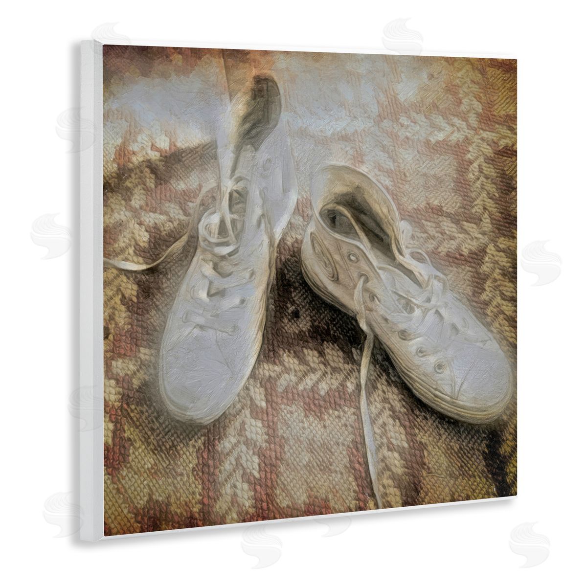 Graffitee Studios Vintage Classic High Tops Wooden Wall Plaque Art Print