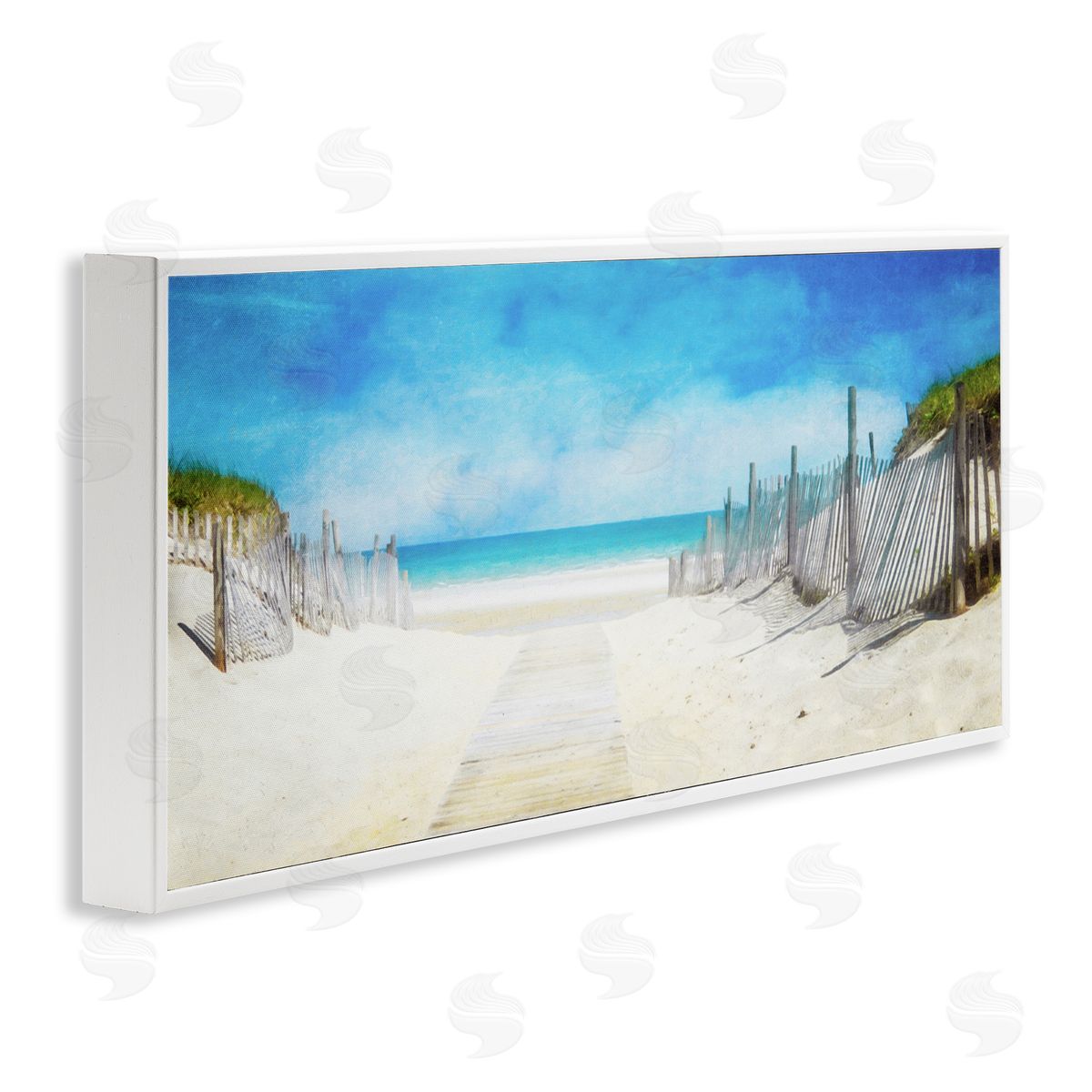 Dunes Of The Cape White Frame Print Wall Art, Home Decor by Graffi*tee Studios