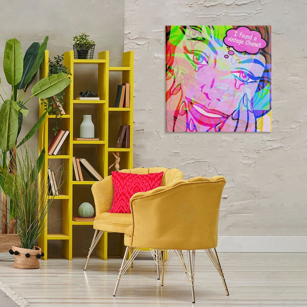 Graffitee Studios Pop Style Fashionista Canvas Wall Art Print in Room