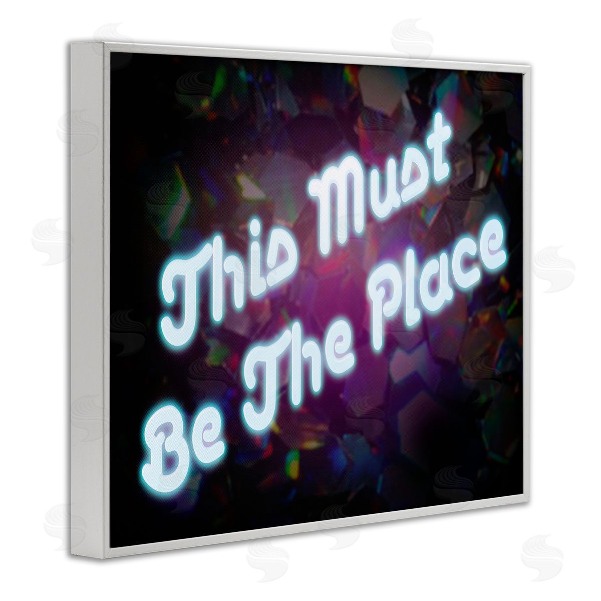 Graffitee Studios This Must Be The Place White Framed Giclee Wall Art Print