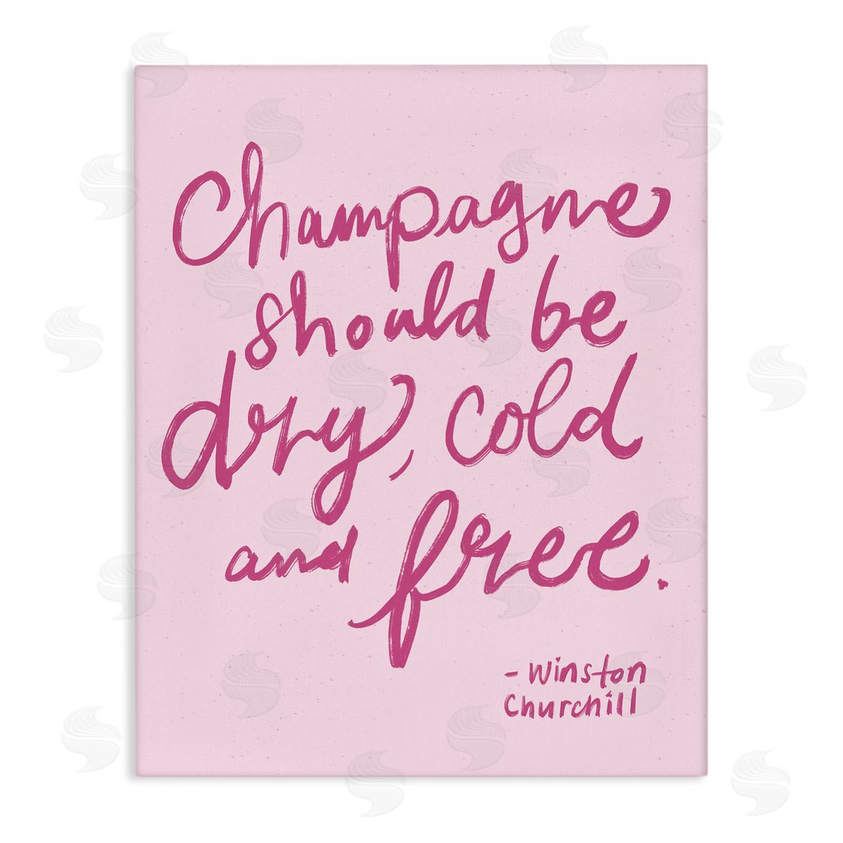 Dry Cold Free Champagne Canvas Wall Art, Home Decor by Kristina Hultkrantz
