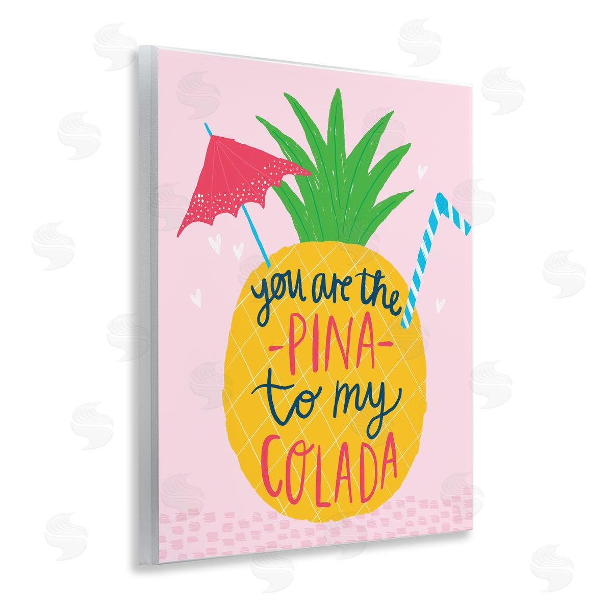 Pina To My Colada Wood Plaque Wall Art, Home Decor by Lisa Barlow